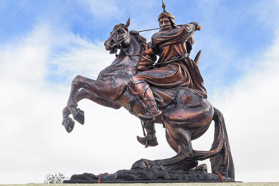 Statue of Saladin in Kerak, Jordan